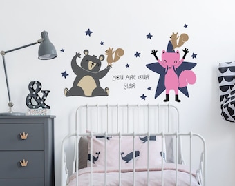 You Are Our Star Animal Wall Decal