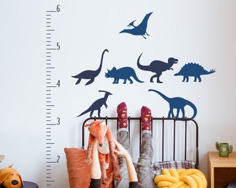 Dinosaurs Growth Chart Wall Decal