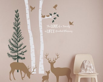 Forest With Family Quote Wall Decal