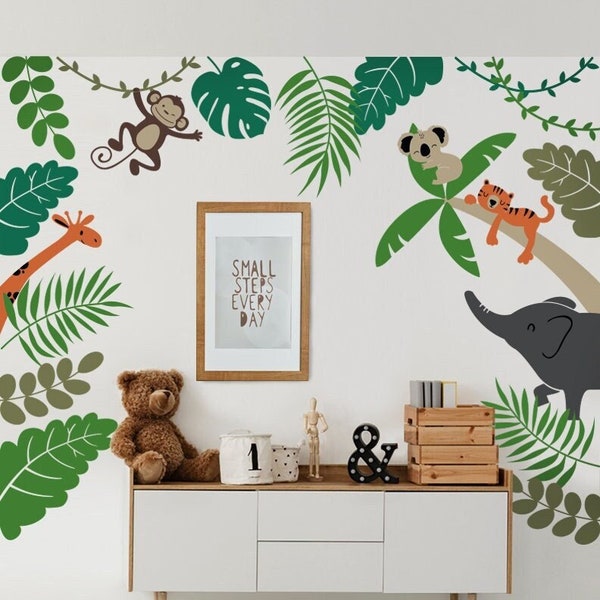 Jungle Wall Decal Etsy