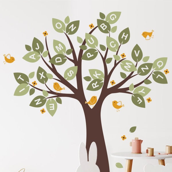 Alphabet Tree Removable Wall Decal