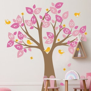 Numbers Tree Removable Wall Decal