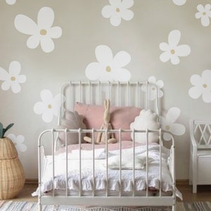 Daisy Flowers Wall Decal, Flower Wall Sticker