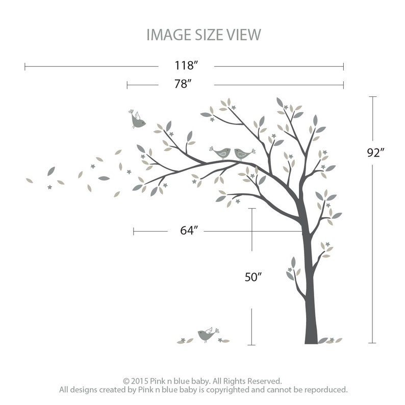 Birds and Tree Wall Decal