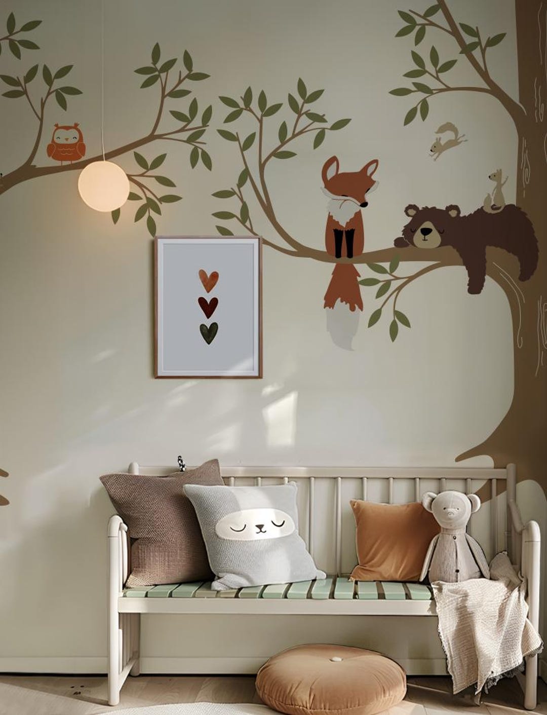 Enchanting Woodland Forest Animal Wall Decals for Nursery, Kids Room — free download