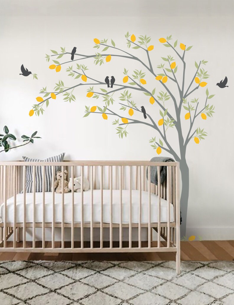 Lemon Tree Wall Decal Etsy