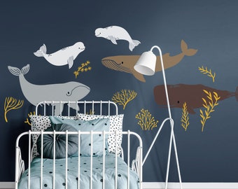Whales Removable Wall Decal