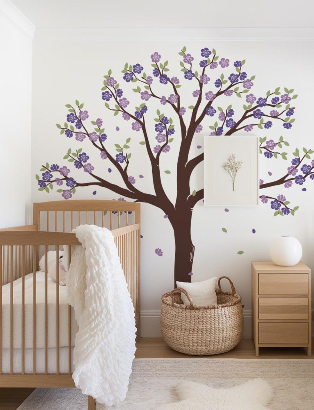 Cherry Blossom Tree Wall Decal for Nursery, Bedroom, Living Room ...