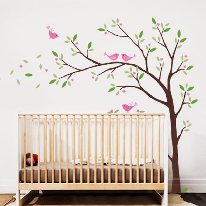 Birds and Tree Wall Decal
