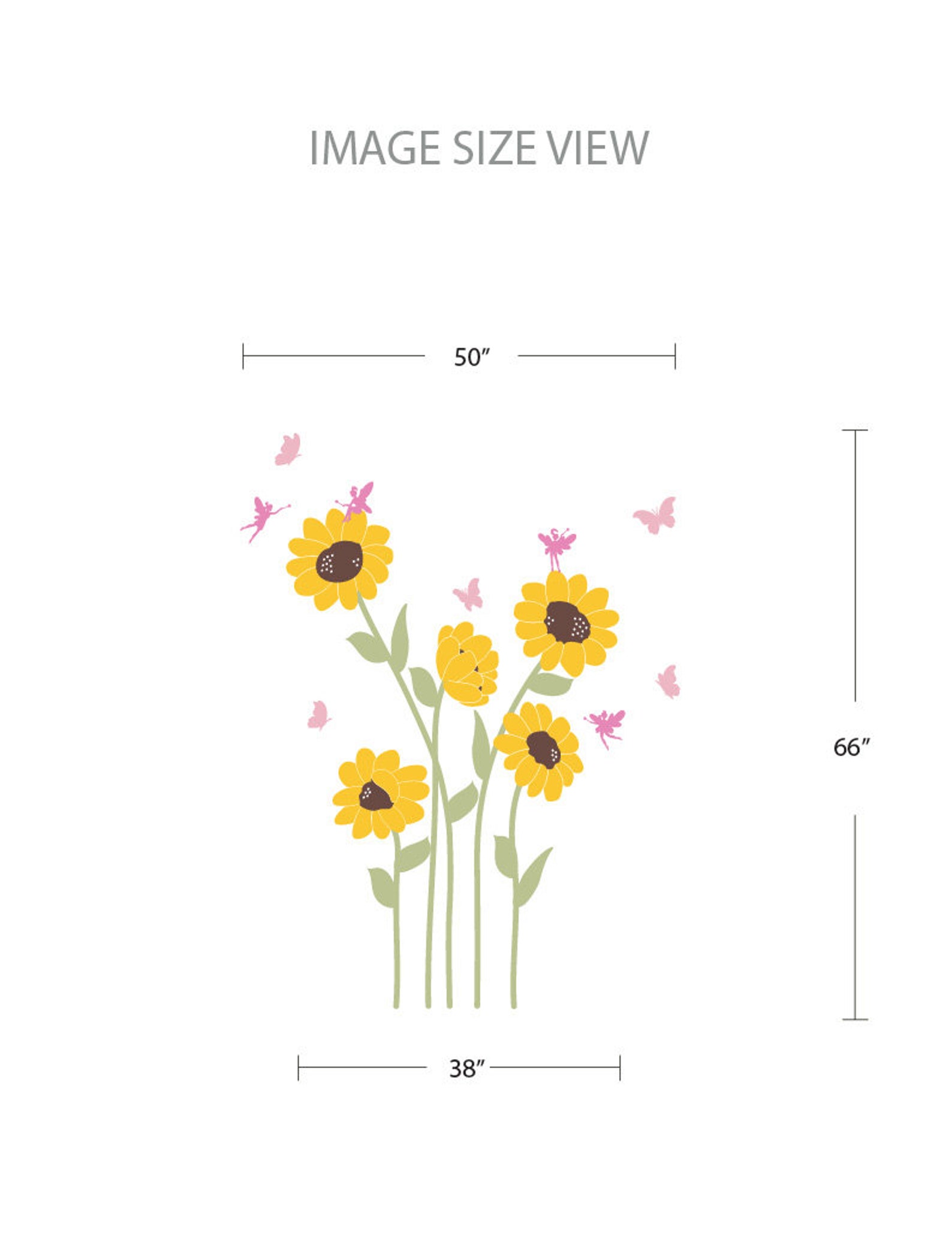 Sunflowers Wall Decal Etsy