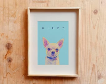 Retrato de mascota personalizado: dibujo vibrante con lápiz CMY (con ayuda de IA)