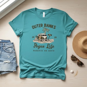Outer Banks Pogue Life T-Shirt, Surfing Van Graphic Tee