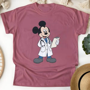 Disney Doctor Mickey Mouse tshirt, Healthcare Gift image 5