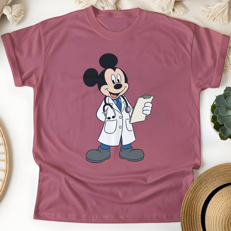Disney Doctor Mickey Mouse tshirt, Healthcare Gift image 5