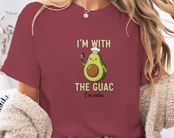T-shirt I'm With The Guac : t-shirt graphique Funny Avocado Chef