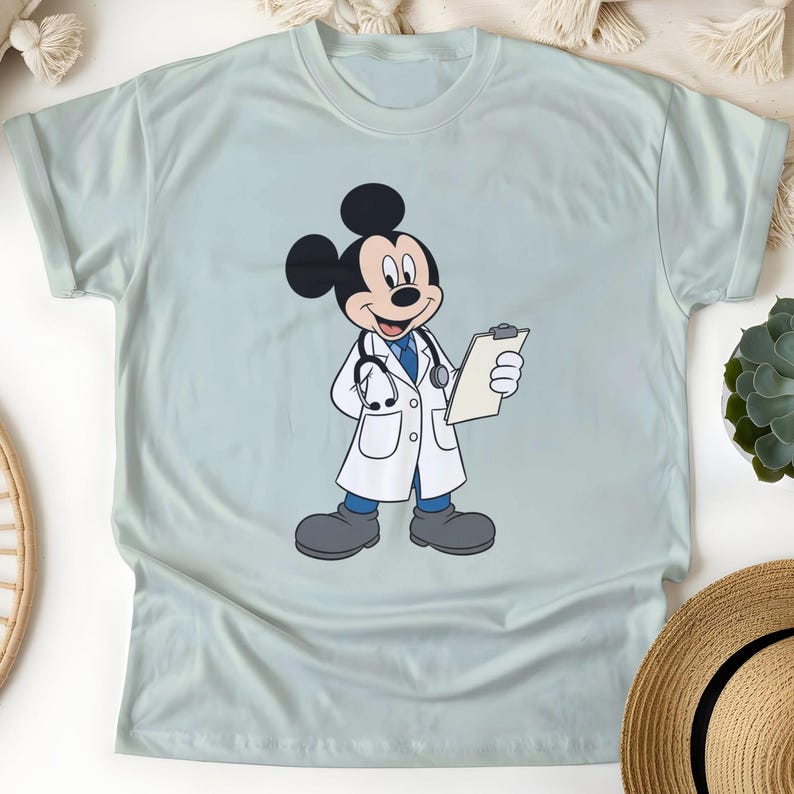 Disney Doctor Mickey Mouse tshirt, Healthcare Gift image 2