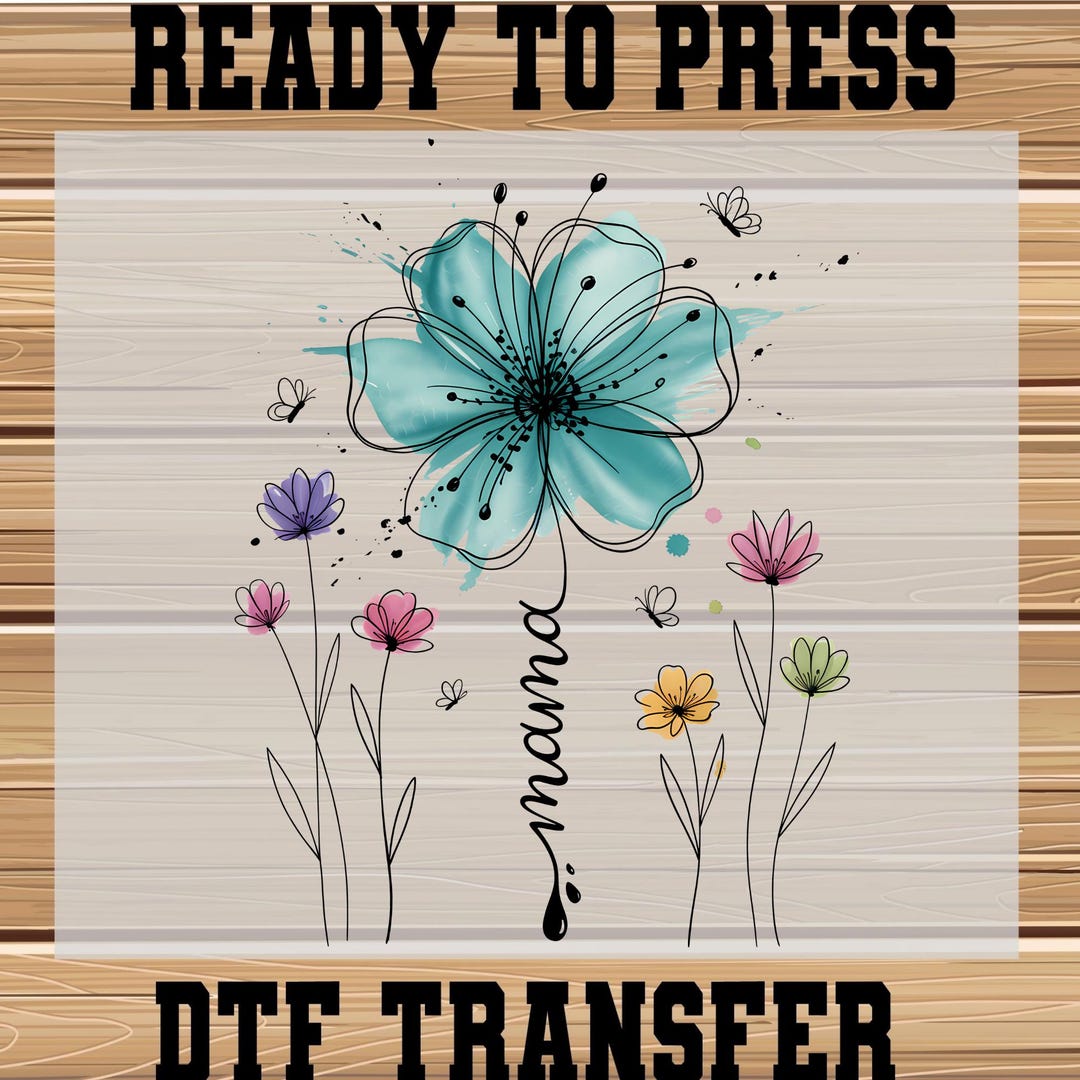 Floral Mama Ready to Press, Trendy Spring Graphic Mother’s Day DTF ...