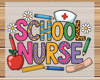 School Nurse DTF Transfer, Back to School Ready Press