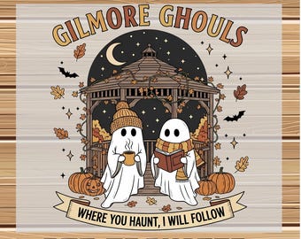Gilmore Ghouls Fall Tee Transfer, Ghost Parody DTF