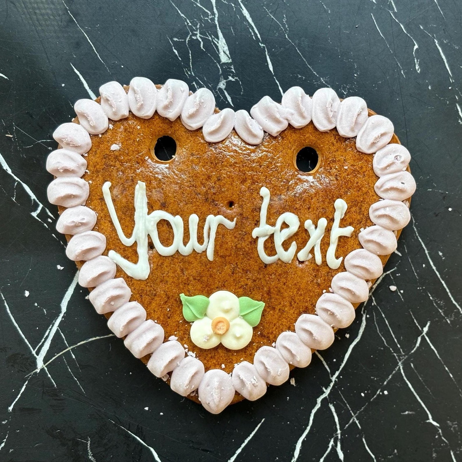 Personalized Oktoberfest Gingerbread Heart / Lebkuchenherz/ Necklace Cookie