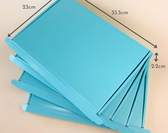 Large Letter Extra Large Size Shipping Box: Corrugated Blue Mailbox Delivery (33.5x23x2.2cm)