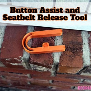 Set di 2 strumenti per il rilascio della cintura di sicurezza e l'assistenza ai pulsanti per mani con forza limitata