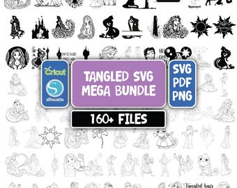 Rapunzel Svg Bundle,Tangled PNG Mega Bundle, Tangled SVG, Flynn Rider svg, Rapunzel png, Princess svg, Princess PNG, Tangled Birthday