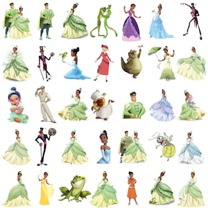 Princess and the Frog PNG Clipart, Princess and the Frog SVG, Tiana Clipart, Princess png, Tiana PNG Bundle, Tiana svg