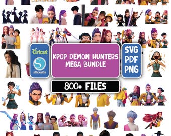 Huntrix Kpop Demon Hunters PNG SVG, Kpop Idol Group Shirt design,Girl Dinner Png,Saja Boys Girls Bands Png,Huntrix fans,Digital Download