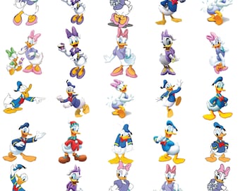 Donald Duck SVG Bundle, Disney Crafting Clipart ,Mouse Best Friends png, Friend Squad png, Happy Duck png , Instant Download