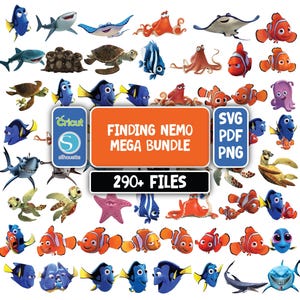 Finding Nemo & Dory SVG Bundle, Dory Svg, Finding Nemo PNG, Finding Nemo Bundle, Finding Nemo Svg for Shirts, Silhouette, Instant Download