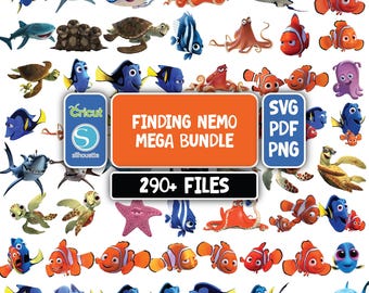 Finding Nemo & Dory SVG Bundle, Dory Svg, Finding Nemo PNG, Finding Nemo Bundle, Finding Nemo Svg for Shirts, Silhouette, Instant Download