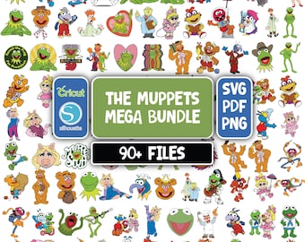The Muppets SVG Bundle, baby muppets, KERMIT and friends, muppets cutting files, baby kermit , kermit svg, muppets for cricut , kermit png