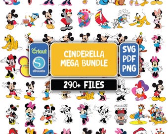 Disney Special Mega Bundle SVG PNG, Princess, Mickey Mouse, Pixar Clipart, Digital Download Sublimation Files, Cartoon Bundle