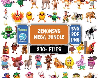 Zenon Farm Clipart, 100 PNG, Zenon Clipart, La Granja de Don Zenón PNG, The Zenon Farm PNG, Zenon Birthday Printable, The Zenon Cake Toppers