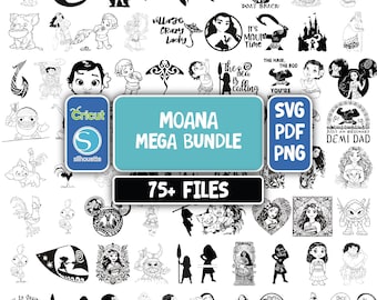 Moana svg bundle, Moana silhouette svg bundle, moana svg cut files, moana clipart, moana, cut files for cricut silhouette, Outline, svg, png