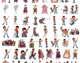 Coco PNG, Coco SVG, Coco clipart bundle, Miguel png svg, High Quality Coco images for birthday decorations, Cake toppers, shirts, and more