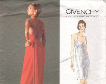 Bust 30 1/2-31 1/2-32 1/2-1994 Vogue Paris Original Givenchy 1498 Size 6-8-10