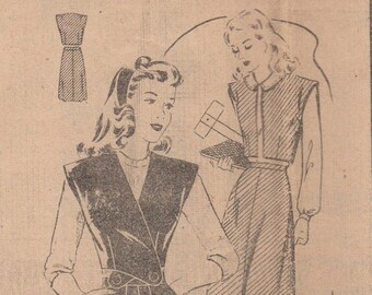 Bust 32-FACTORY FOLDED 1940's Misses Skirt and Bolero Mail Order Pattern 2532-cp-Size 14 Waist 26 1/2 Hip 35