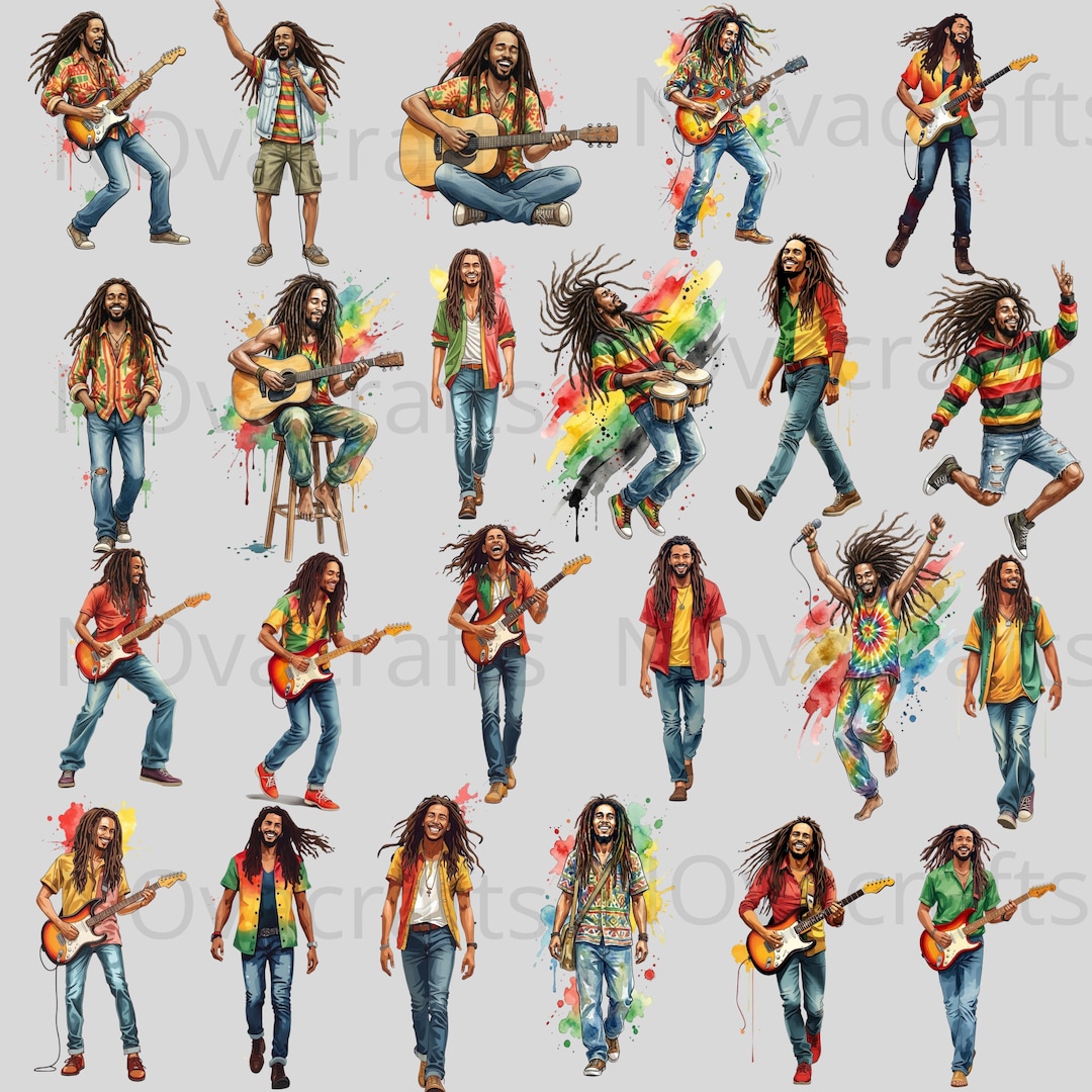 20+ Reggae Legend Inspired Designs | Vintage Rasta Sublimation Bundle ...