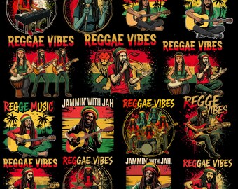 80s Reggae Legend Inspired Designs | Vintage Rasta Sublimation