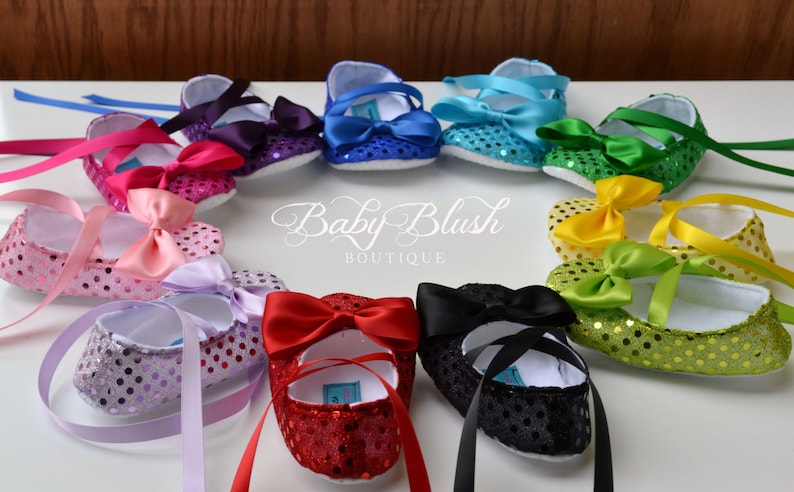 BBB Sequin Baby Shoes Baby Ballerina Slipper image 3