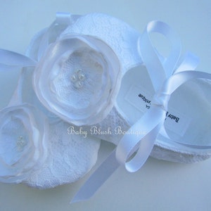 White Lace Vintage Baby Shoes Ballerina Slippers