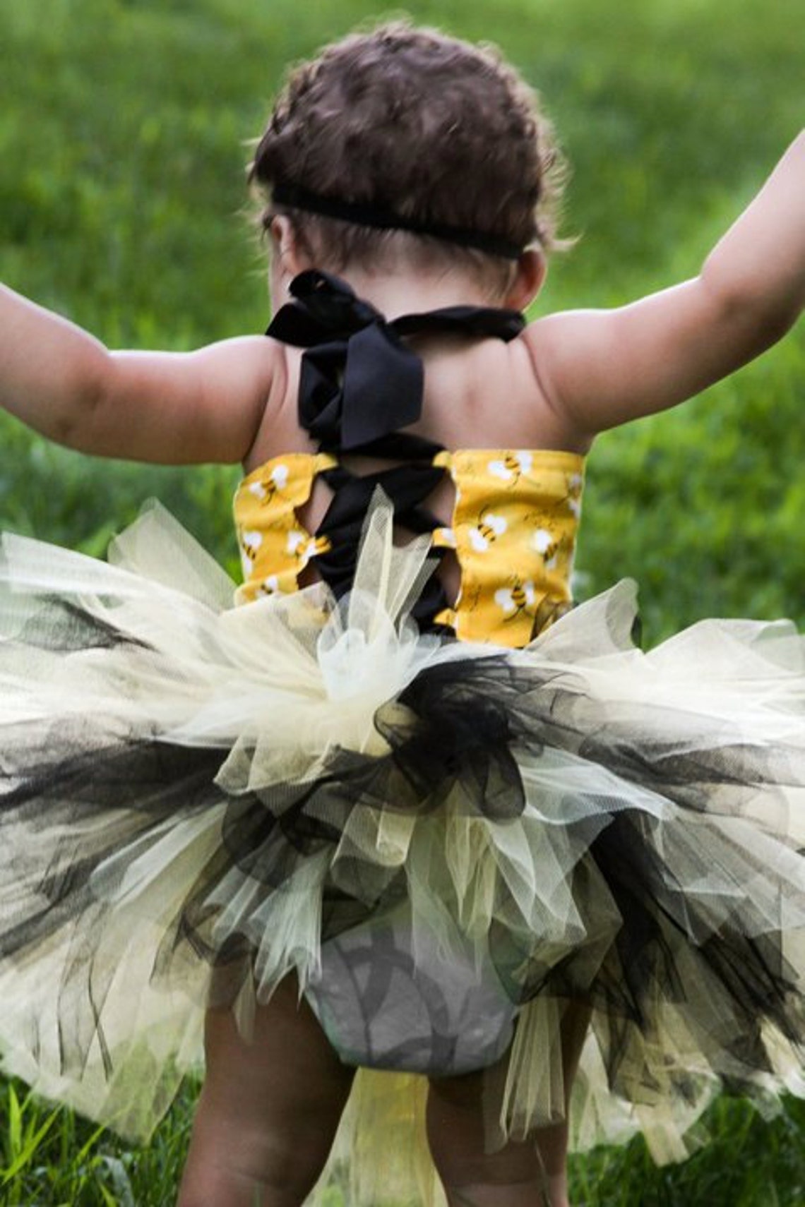 Bumble Bee Tutu Baby Toddler Outfit Costume Set 3 Pc top Etsy