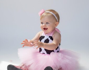 tutu baby cow suit