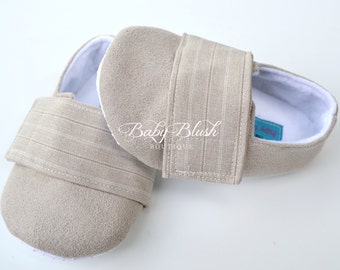 Beige  Baby Boy Soft Soled Baby Shoes - Infant Shoes