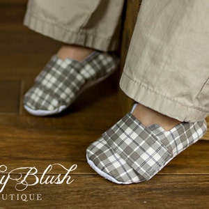Grey Baby Boy Soft Soled Shoes - Infant Loafer Boy Shoes