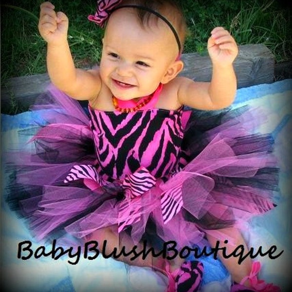 Hot Pink Zebra Dress Etsy