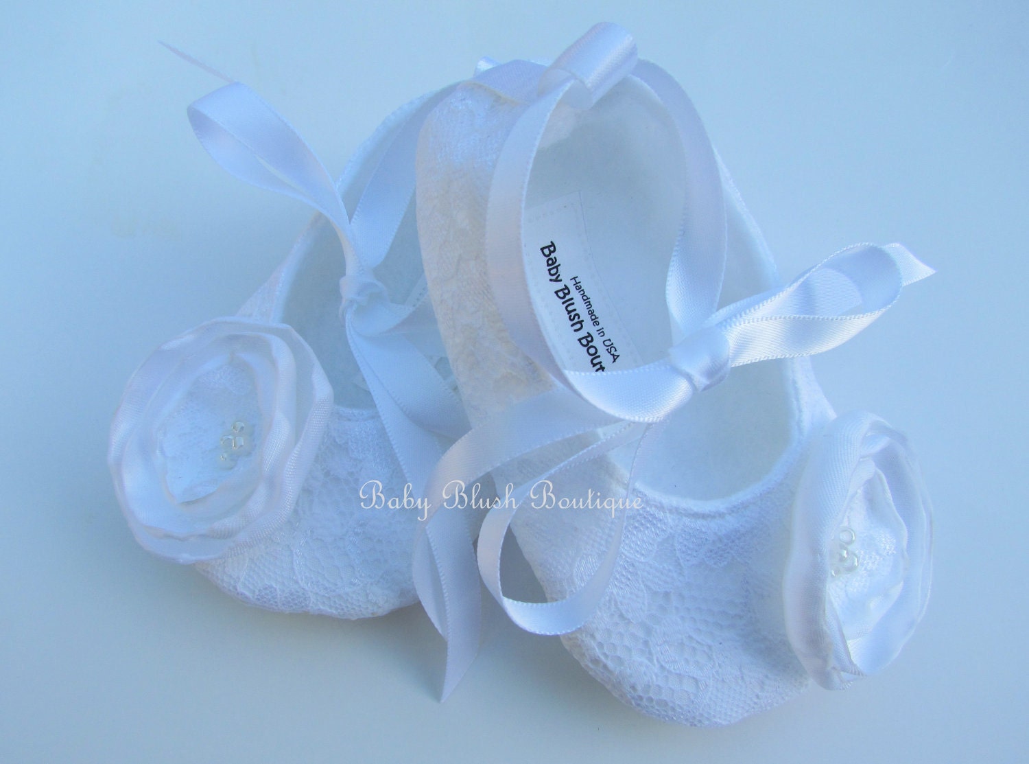 White Lace Vintage Baby Shoes Ballerina Slippers - Etsy