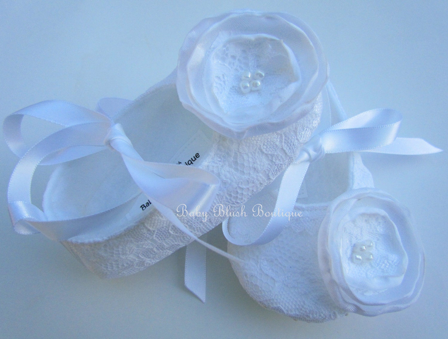 White Lace Vintage Baby Shoes Ballerina Slippers - Etsy